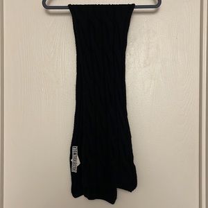 Vintage Bergs Bikkemberg Black Knit Scarf